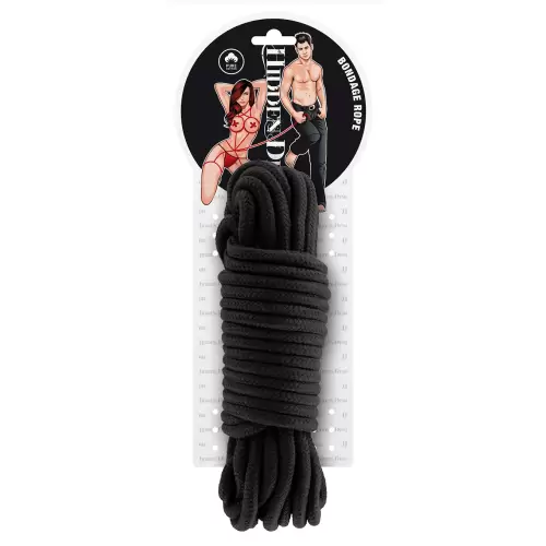 Wiązania-BONDAGE ROPE 10 METER BLACK