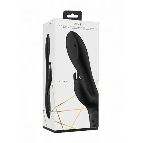 Wibrator Mira - Spinning G-spot Rabbit - Black