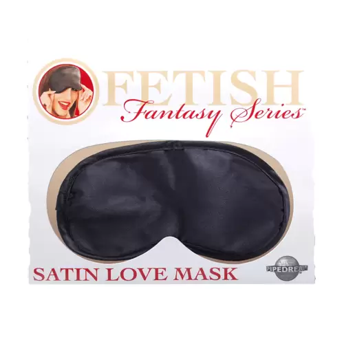 Maska-FF SATIN LOVE MASK - BLACK