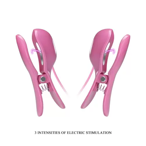 PRETTY LOVE -NIPPLE CLIP, 7 vibration functions 3 electric shock functions